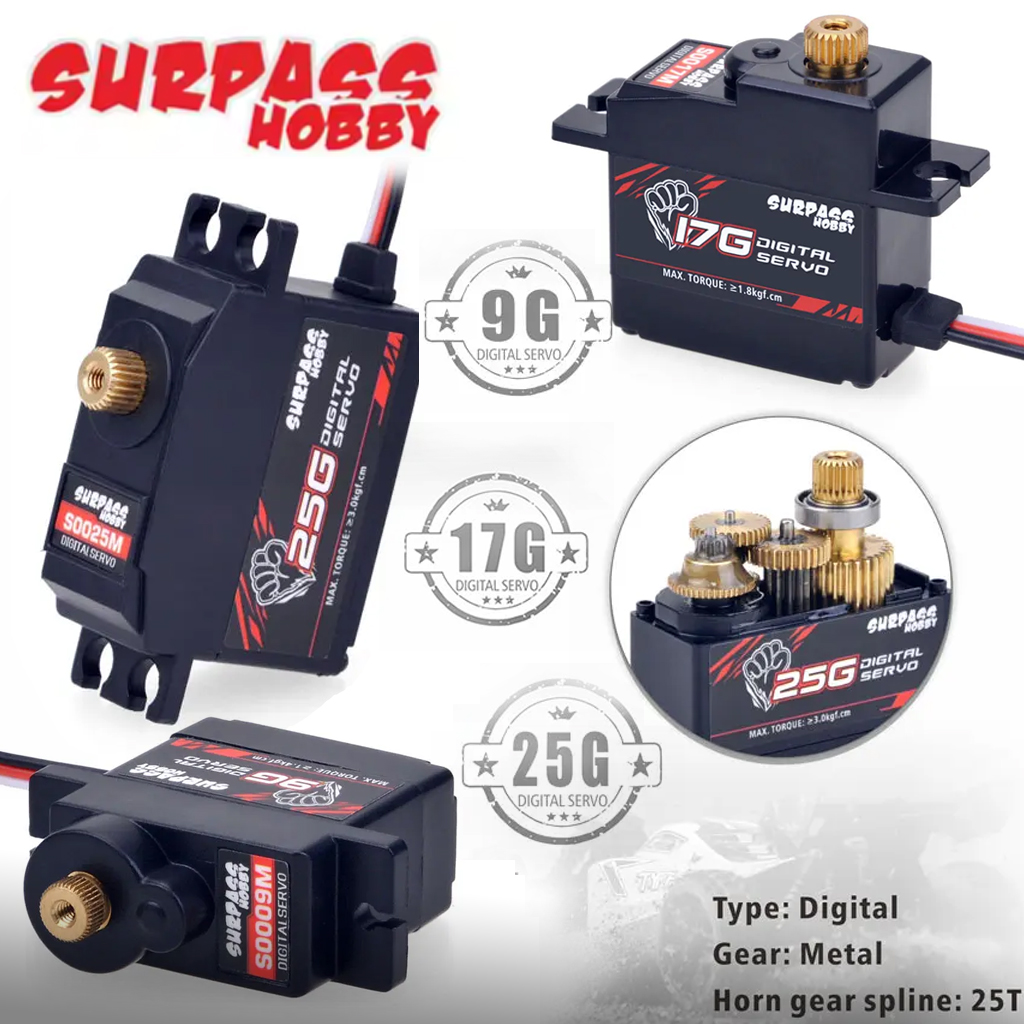 Rc Hobby Online - 4PCS SURPASS Hobby Servomoteur numérique étanche