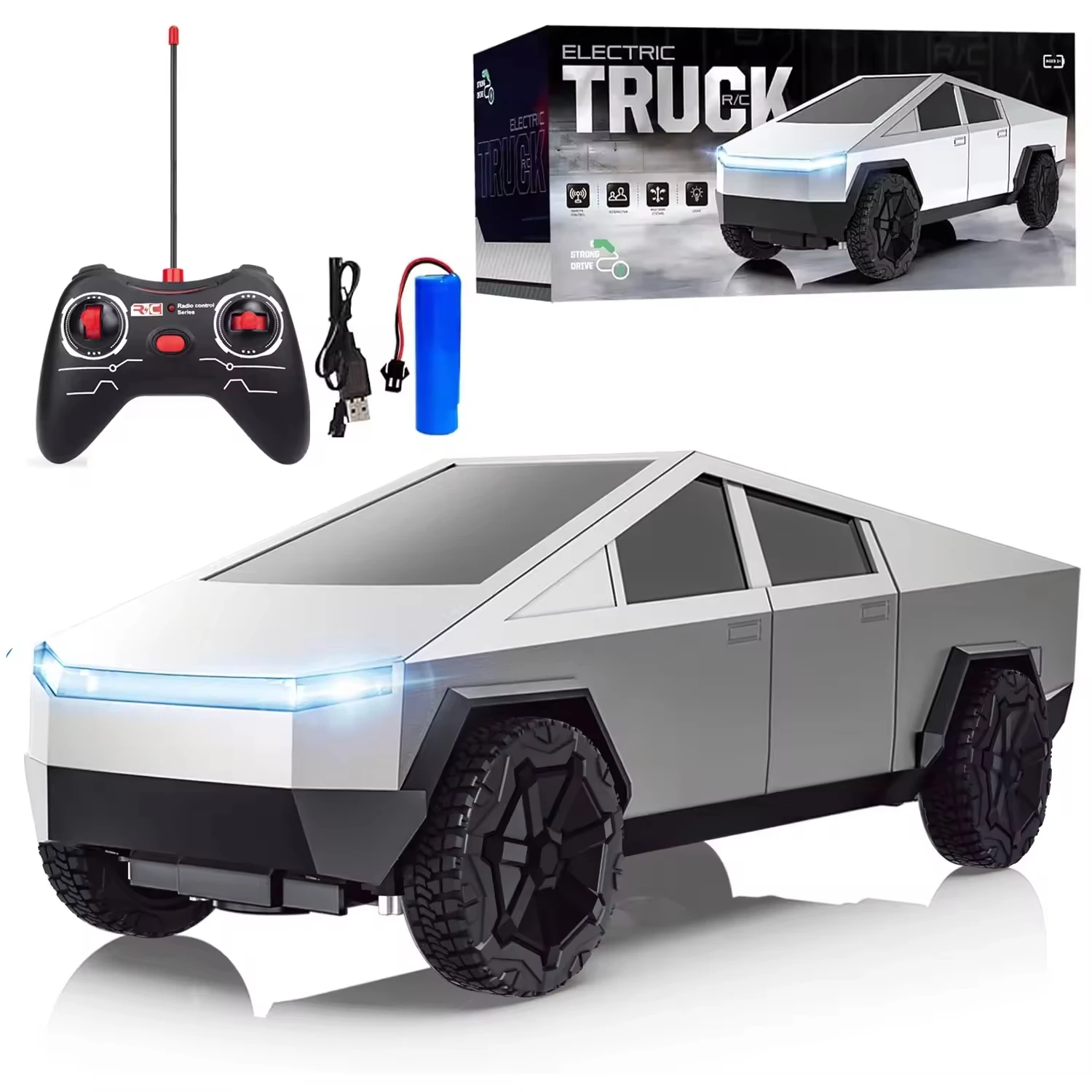 Rc Hobby Nook - Voiture télécommandée tout-terrain Cybertruck Pickup 4WD