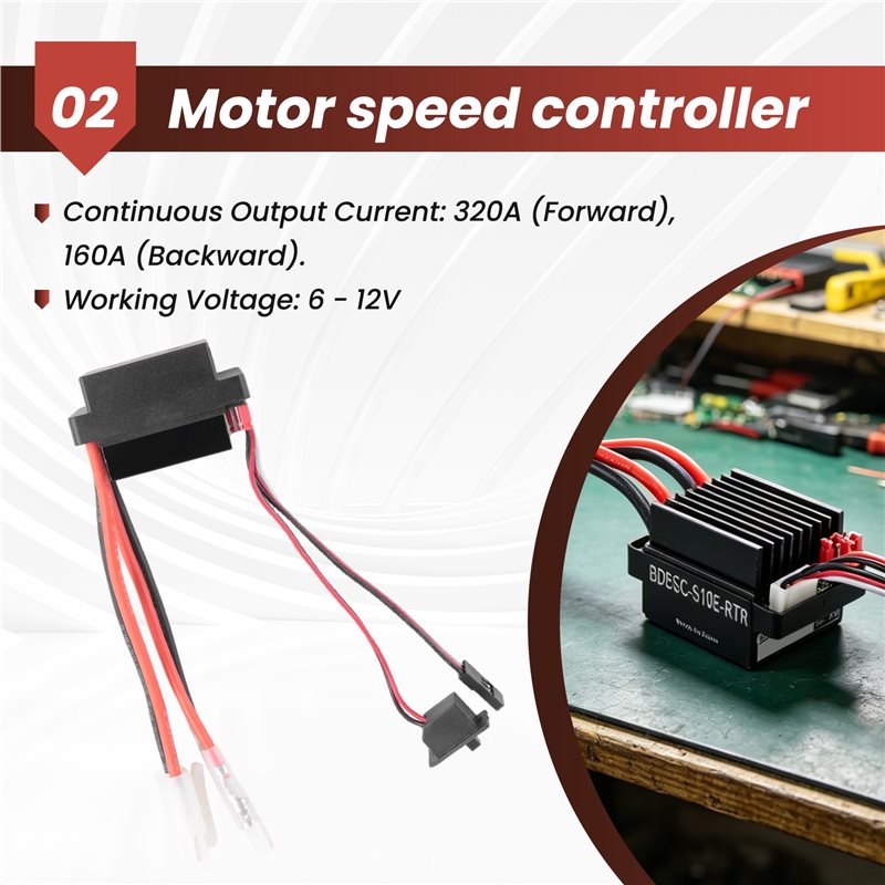 Contrôleur de vitesse ESC 320A - Rc Hobby Motors avis et prix