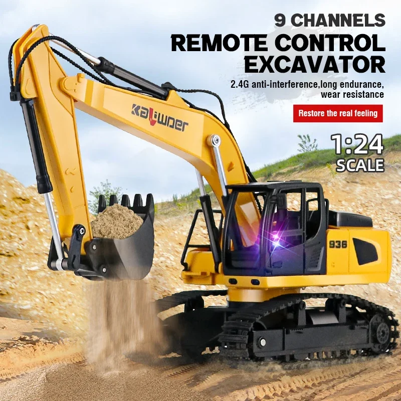 Huina Rc pelle 1/24 9Ch voitur - Rc Excavator Hobby avis et prix