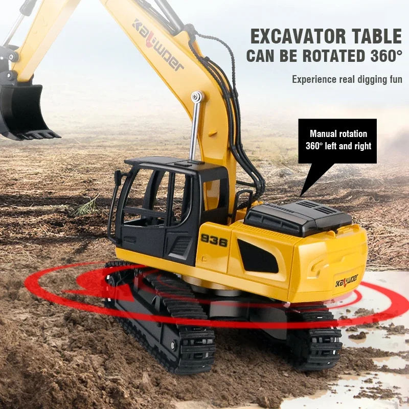 Huina Rc pelle 1/24 9Ch voitur - Rc Excavator Hobby avis et prix