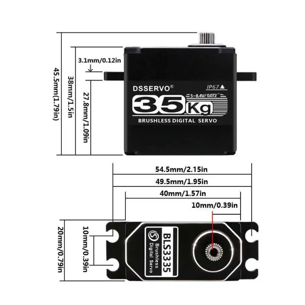Servomoteur numérique BLS3335  - Rc Hobby Motors avis et prix