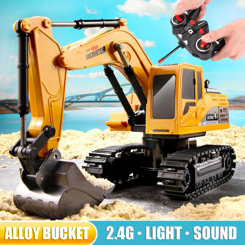 Pelle RC 2.4Ghz 6 canaux 1:24  - Rc Excavator Hobby avis et prix